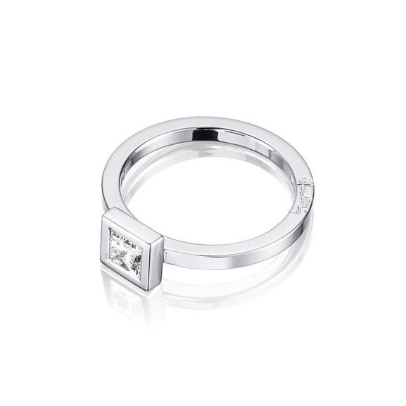 Princess Wedding Thin Ring 0.40 ct White Gold - Efva Attling ringar - Snabb frakt & paketinslagning - Nordicspectra.se