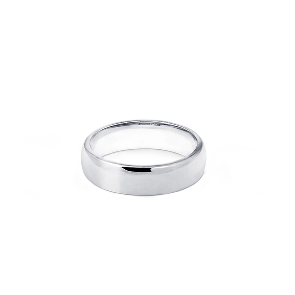 1946 Ring Välvd 6 mm Vitguld - Nordic Spectra - Förstärker livets stora händelser - Nordic Spectra