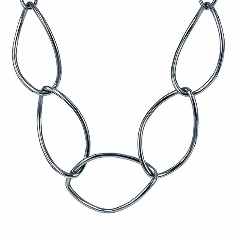 Astrid & Agnes - MILLA Big Halsband Stål