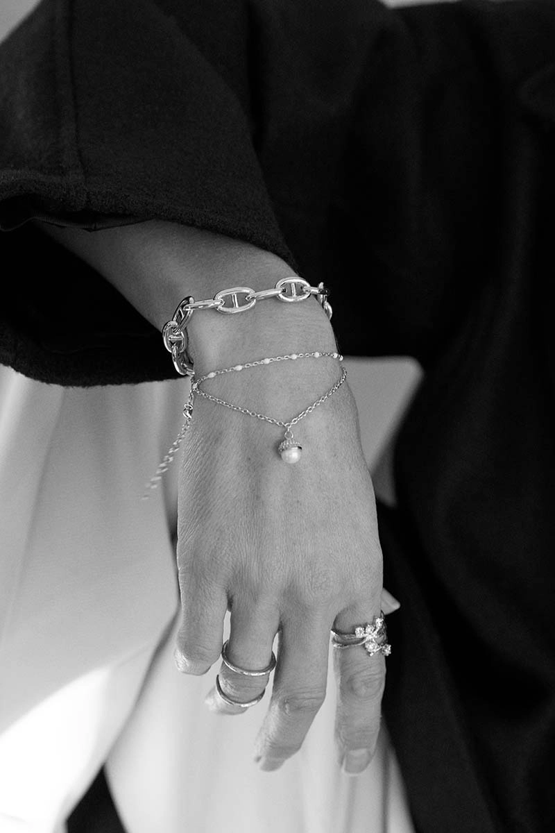 Pearl Bubble Bracelet Silver -CU Jewellery - Snabb frakt & paketinslagning - Nordicspectra.se