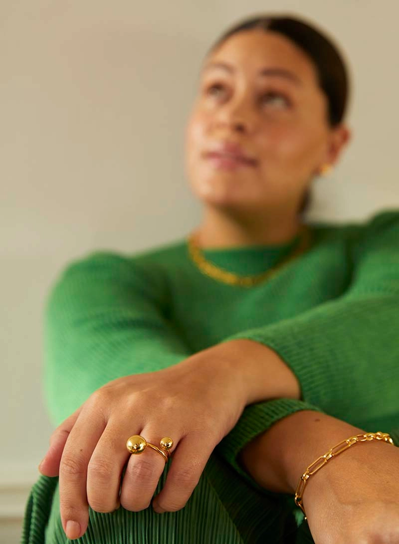 Globe Clip Bracelet Gold -CU Jewellery - Snabb frakt & paketinslagning - Nordicspectra.se