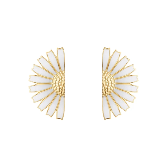 Daisy Half Flower Earrrings - Georg Jensen - designkorut nopeilla ja turvallisilla toimituksilla - Nordic Spectra