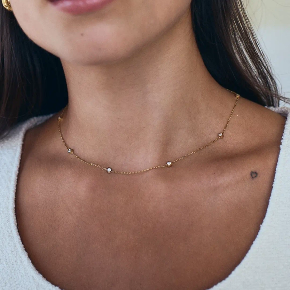 EDBLAD-Stella-Mini-Necklace-Multi-Gold-CU-127489