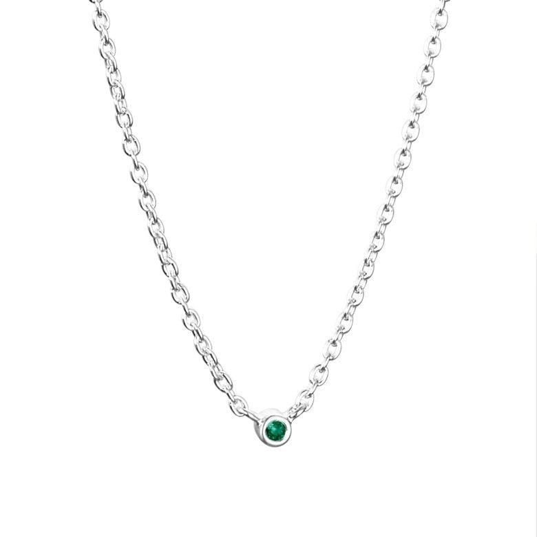 Efva Attling - Micro Blink Necklace - Green Emerald