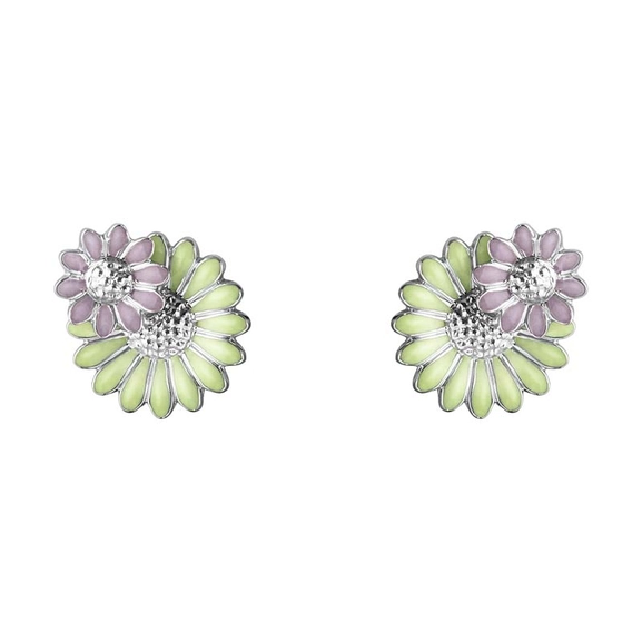 Daisy x Stine Goya Gröna & Rosa Stiftörhängen - Georg Jensen örhängen - Snabb frakt & paketinslagning - Nordicspectra.se