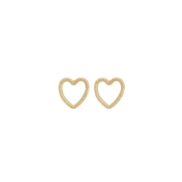 Rope Heart Studs S Gold - Edblad - Snabb frakt & paketinslagning - Nordicspectra.se