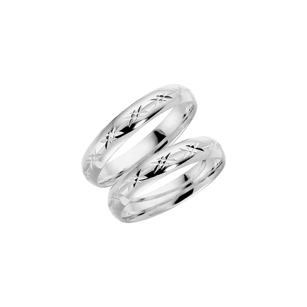91-4 White Gold - Wedding & engagement rings - Schalins - Scandinavian design - Nordic Spectra
