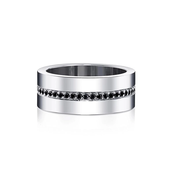 Wide & Black Stars Ring White Gold - Efva Attling ringar - Snabb frakt & paketinslagning - Nordicspectra.se