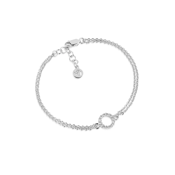 Biella Piccolo Armband i silver med gnistrande Cubic Zirconia-stenar från Sif Jakobs