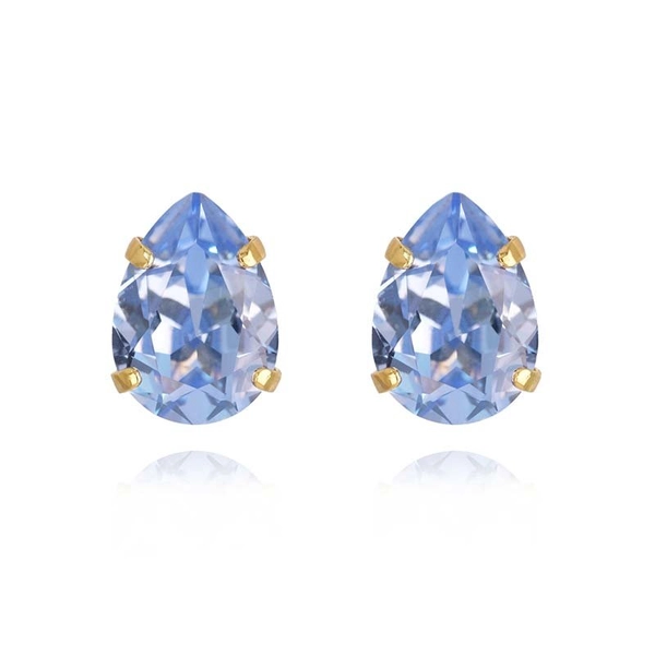 Mini Drop Stud Earrings Gold Light Sapphire - Caroline Svedbom - Nopea toimitus ja lahjapakkaus - Nordic Spectra