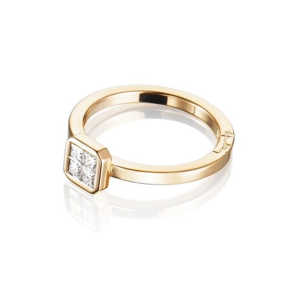4 Love Ring 0.20 ct Gold - Efva Attling ringar - Snabb frakt & paketinslagning - Nordicspectra.se