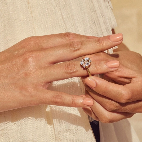 Heart Sparkle Ring Gold - Edblad - Snabb frakt & paketinslagning - Nordicspectra.se