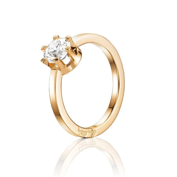 Crown Wedding Ring 1.0 ct Gold - Efva Attling ringar - Snabb frakt & paketinslagning - Nordicspectra.se
