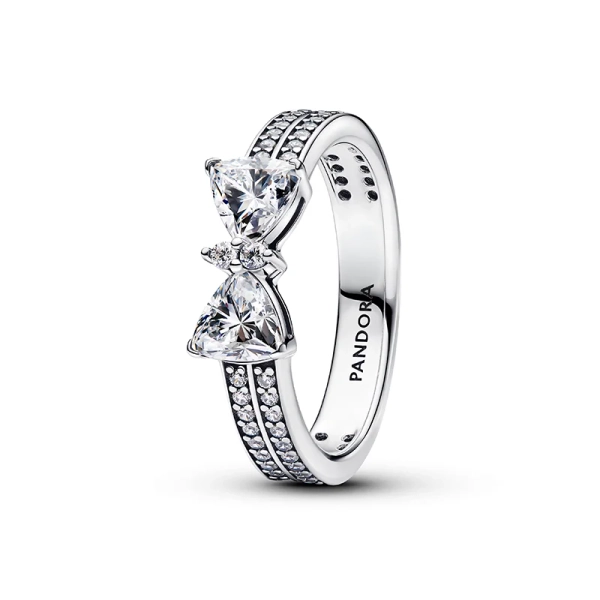 Glittrande Ring med Rosett - PANDORA - 1-2 dagar leverans - Gratis paketinslagning