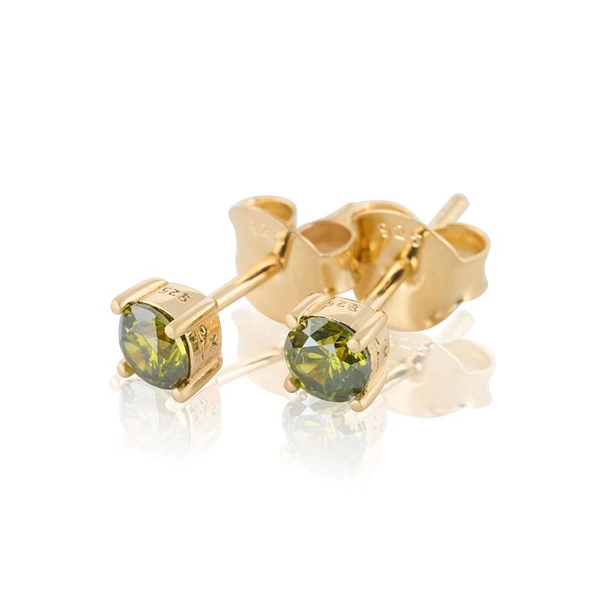 Time To Glow Mini Earrings S - Green Guld - Carolina Gynning - Suuri valikoima & ilmainen lahjapaketointi - Nordicspectra.fi