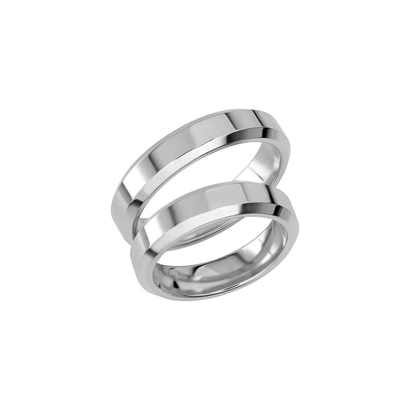 SR1055-5 Platina - Vigsel- & förlovningsringar - Schalins - Fri storleksändring* - Nordic Spectra