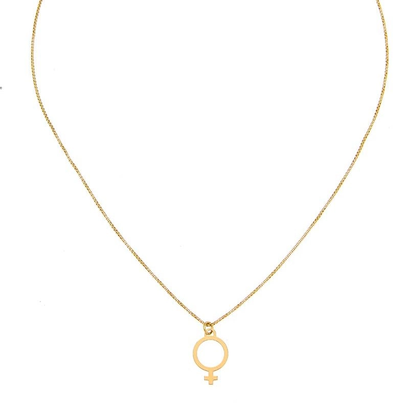 CU Jewellery - Letters Venus Necklace Gold