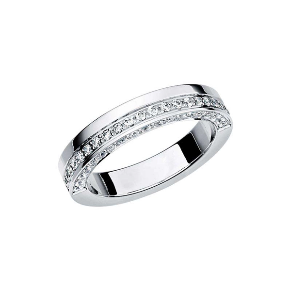 Oberon White Gold - Wedding & engagement rings - Schalins - Scandinavian design - Nordic Spectra