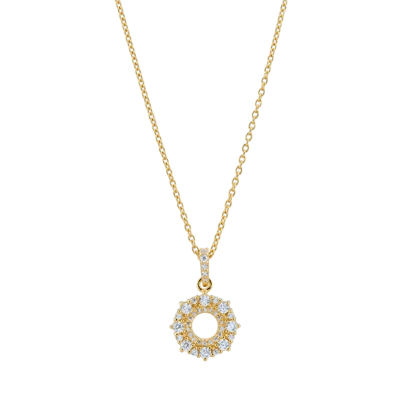 Circle of Trust Necklace Gold - elegantti kultainen kaulakoru minimalistisella muotoilulla