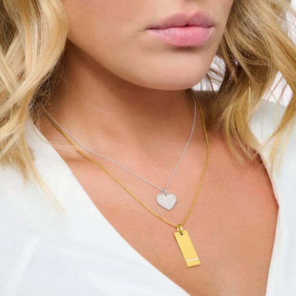 Halsband Glittrande Hjärta - Thomas Sabo halsband - Snabb frakt & paketinslagning - Nordicspectra.se