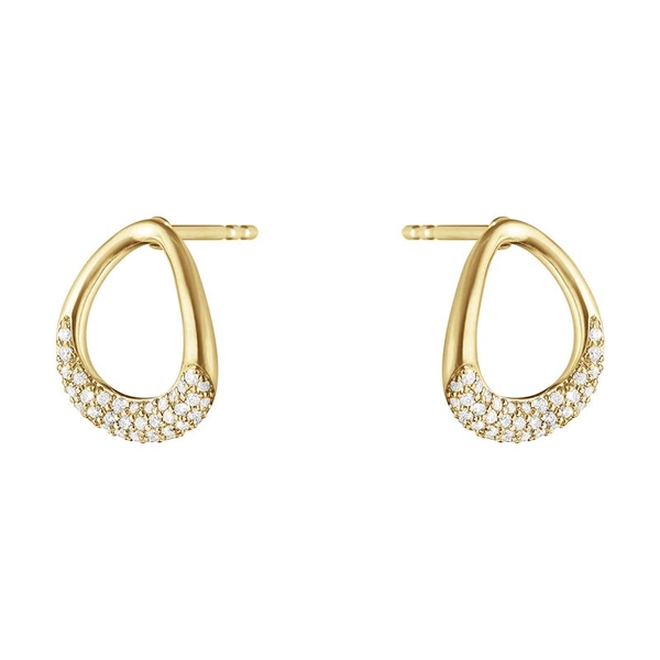 Offspring Ohrringe Gold Klein Mit Diamant 0.19 ct von Georg Jensen, Schneller Versand - Nordicspectra.de