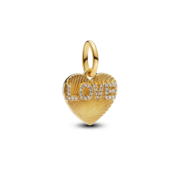 LOVE Hjärta Berlock Guld