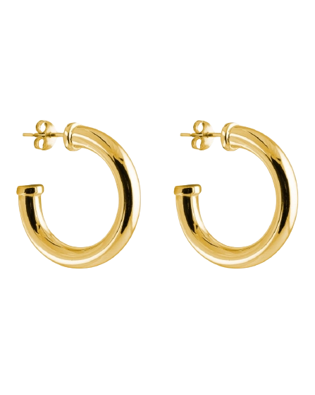SOPHIE by SOPHIE - Plate Chunky Hoops Gold
