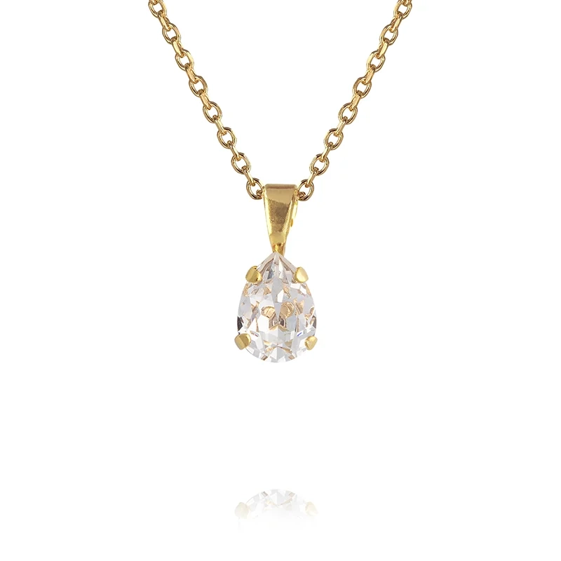 Caroline Svedbom - Flower Girl Necklace Gold Crystal (Kids)