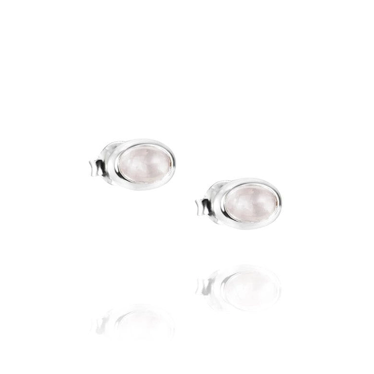 Love Bead Ear Silver - Rose Quartz - Efva Attling örhängen - Snabb frakt & paketinslagning - Nordicspectra.se