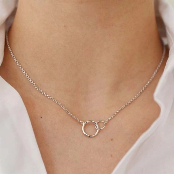 Mini Circle Necklace Silver - Sophie By Sophie - Snabb frakt & paketinslagning - Nordicspectra.se