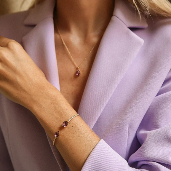 Petite Drop Bracelet Rhodium Iris - Maria Black - Snabb frakt & paketinslagning - Nordic Spectra