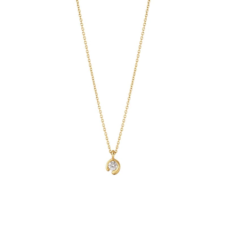 Mercy Halsband med Hängsmycke 0.10 ct Guld - Georg Jensen örhängen - Snabb frakt & paketinslagning - Nordicspectra.se