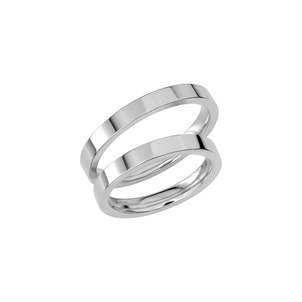 SR1038-3 White Gold - Wedding & engagement rings - Schalins - Scandinavian design - Nordic Spectra