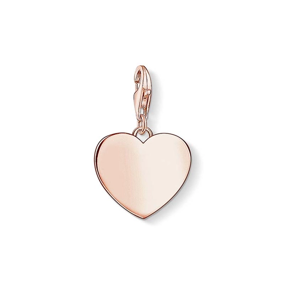 Charm-Anhänger Herz Gravur Roségold von Thomas Sabo, Schneller Versand - Nordicspectra.de