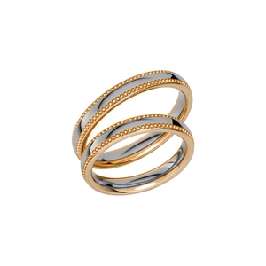 Reflection 17 Gold/White Gold - Wedding & engagement rings - Schalins - Scandinavian design - Nordic Spectra