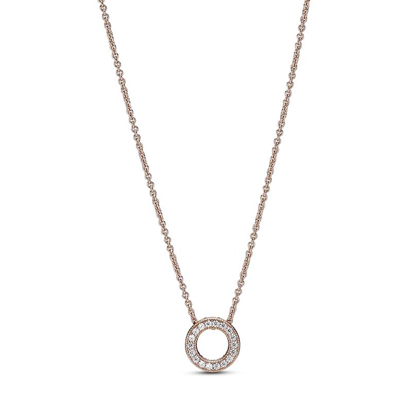 Halsband med Pandoras Logotyp Rosé - PANDORA - Snabb frakt & paketinslagning - Nordicspectra.se