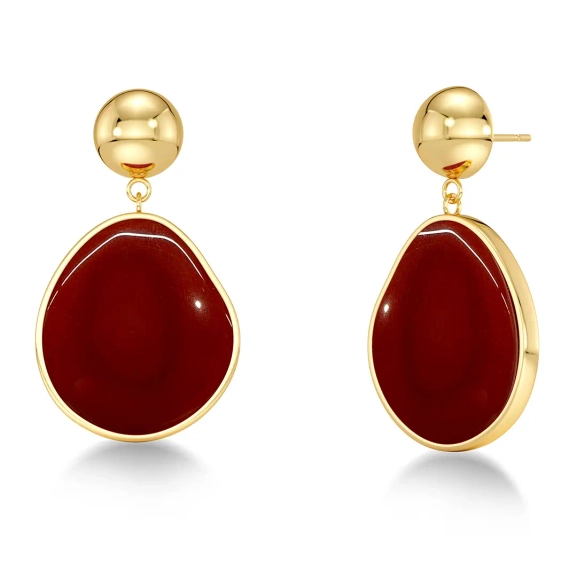 Agatha Earrings L Red Gold - Edblad - Snabba leveranser - Gratis paketinslagning