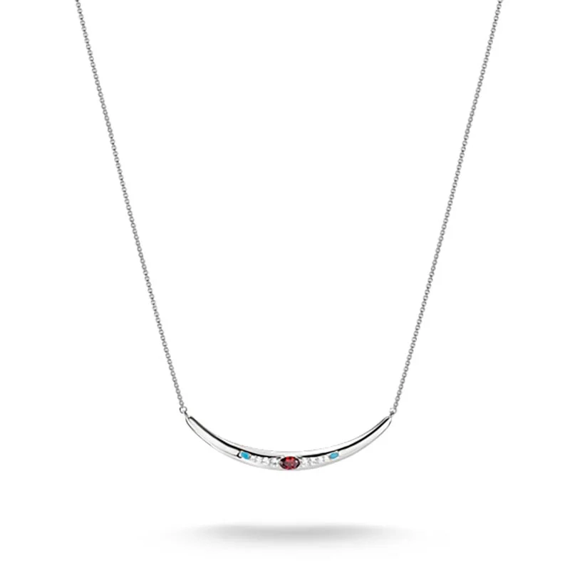 Thomas Sabo - Turkos med Glittrande Stenar Halsband