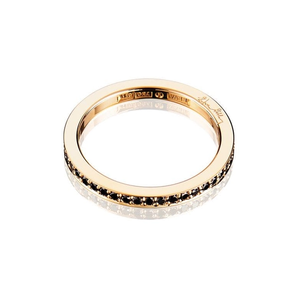 Stars & Signature In Black Thin Ring Gold - Efva Attling ringar - Snabb frakt & paketinslagning - Nordicspectra.se