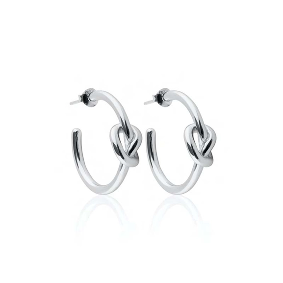 Knot Hoops Silver - Sophie By Sophie - Snabb frakt & paketinslagning - Nordicspectra.se