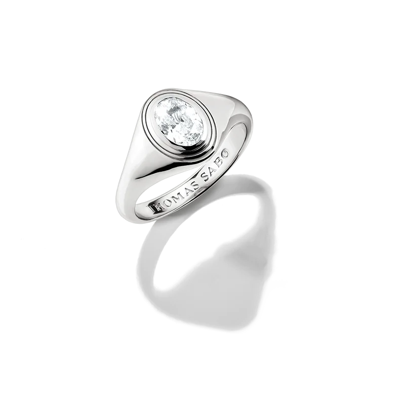 Thomas Sabo – Oval Mittsten Bold Elegance Klackring