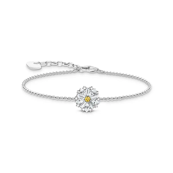 Tusensköna Armband i återvunnet 925 silver med justerbar längd