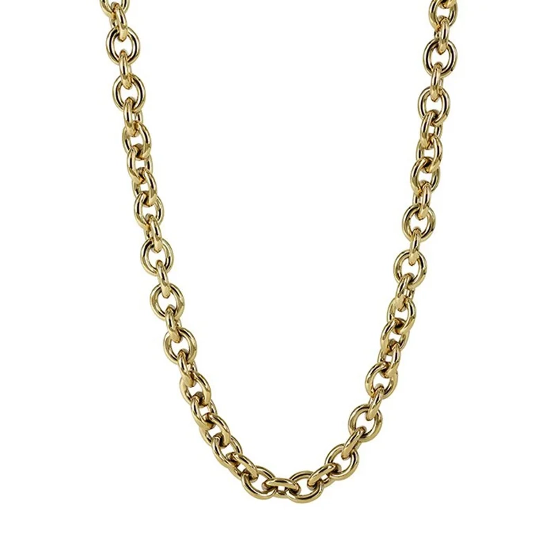 Astrid & Agnes - RUBY Small Långt Halsband Guld