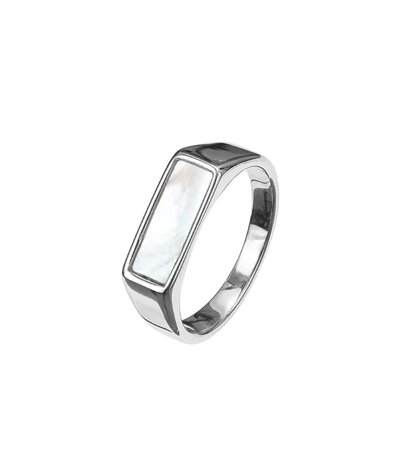 AROCK - COLE Ring Pärlemor/Stål