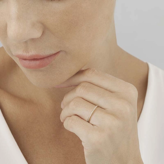 Aurora Allianz Gold Mit Diamant 0.91 ct von Georg Jensen, Schneller Versand - Nordicspectra.de