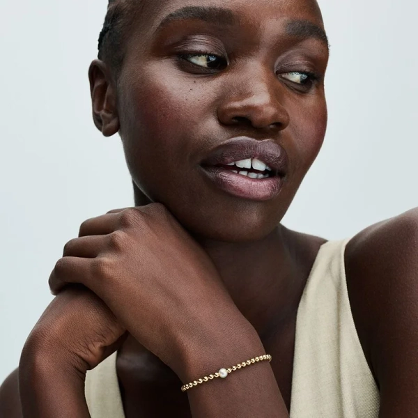 Behandelte Süßwasserzuchtperle & Kugeln Armband - PANDORA - Nordic Spectra