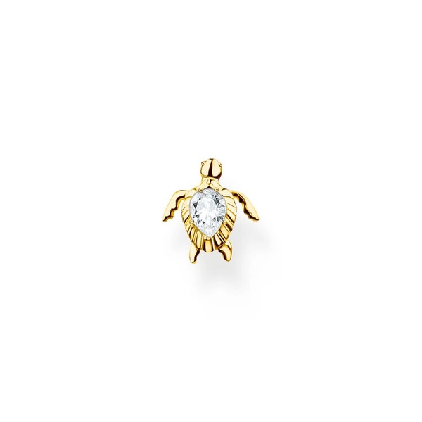 Einzel Ohrstecker Schildkröte Gold von Thomas Sabo, Schneller Versand - Nordicspectra.de