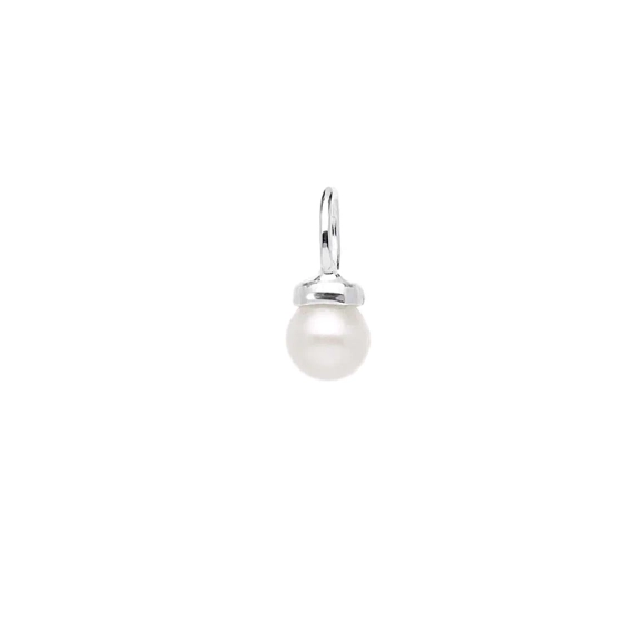 Charms Petite Pearl aus recyceltem Silber mit weißer Süßwasserperle