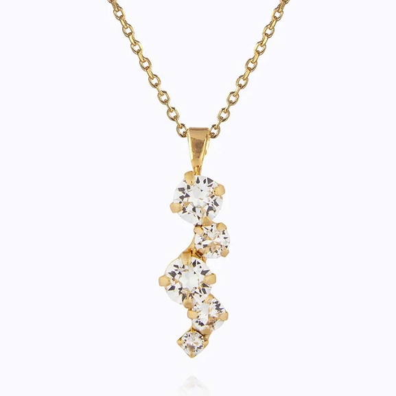 Elina Necklace Gold Crystal - Caroline Svedbom - Snabb frakt & paketinslagning - Nordicspectra.se