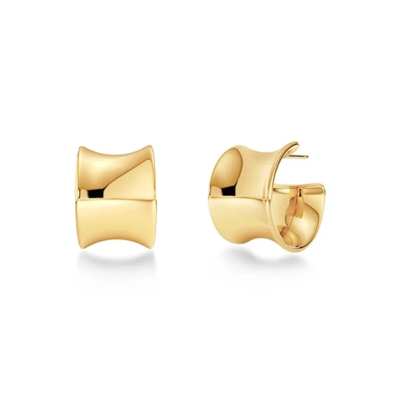 Guldpläterade hoops från Edblad